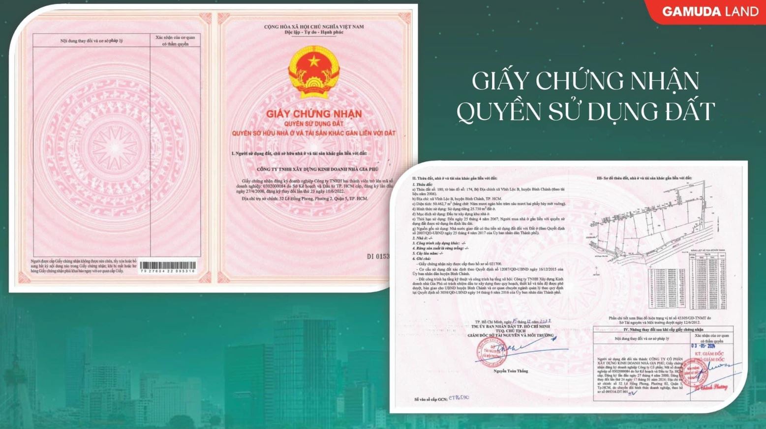 giấy chứng nhận quyền sỏ hữu đất